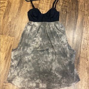 Tye dye midi dress with bra top